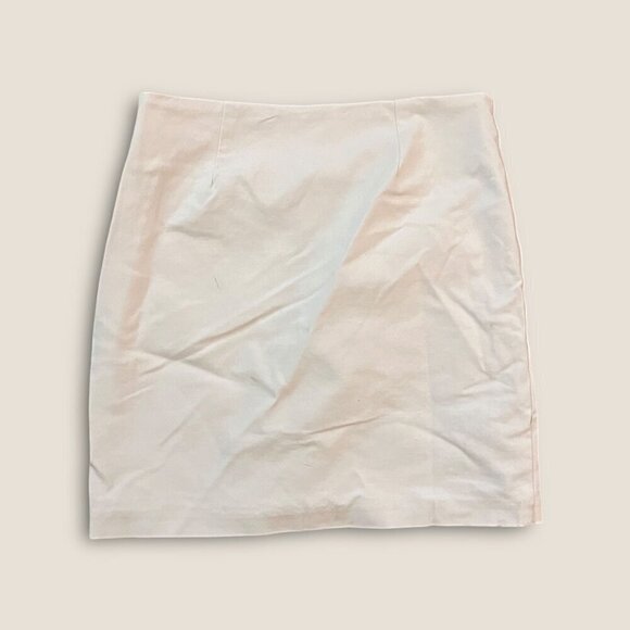 Y2K Poleci Mini Pencil Skirt White 0 - Picture 1 of 6